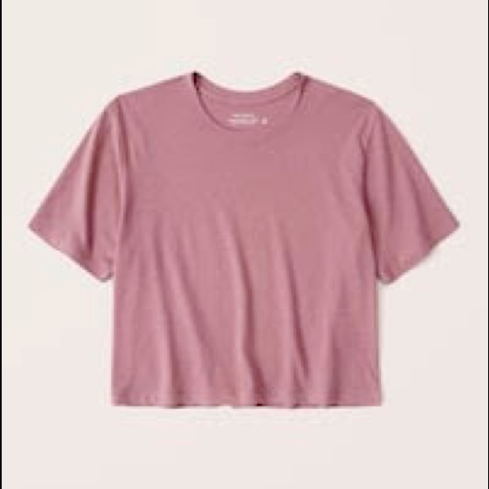 💜ABERCROMBIE & FITCH💜 NWT Short sleeve cropped relaxed tee
